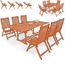 Deuba Ensemble De Jardin 6 1 En Bois D Eucalyptus Certifie Fsc