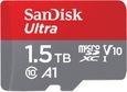 SanDisk Ultra microSDXC 1.5 to Carte jusqu'à 150 Mo/s UHS-I Classe 10 U1 homologuée A1 adaptateur SD inclus-0