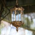 Lanterne Suspendue - Lampe Étanche - Cour Extérieure Porche Jardin - Bronze-0