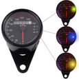 compteur de vitesse moto Compteur kilométrique moto rétroéclairage LED compteur de vitesse signal universel auto compteur - SURENHAP-0