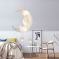 Moderne Lune Avec Etoile Lampe Suspendue Chambre Enfant Suspendu