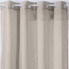 Voilage "Fred" à oeillets - lin 140x240 cm - Beige - Atmosphera createur d'interieur