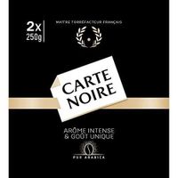 LOT DE 4 - CARTE NOIRE - Café moulu Pur Arabica - pack de 2 paquets de 250 g