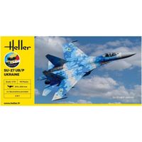 HELLER - Maquette Avion Starter Kit Su-27 Ub/p Ukraine Heller 56371 1/72ème Maquette Char Promo - Ref : 13893