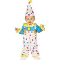 Déguisement clown bébé - MARQUE - Combinaison à pois pastel - Intérieur - Polyester
