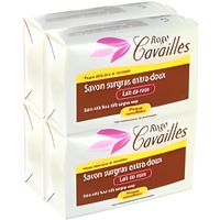 Rogé Cavaillès Savon Surgras Extra Doux Lait de Rose 250g Lot de 3 + 1 gratuit