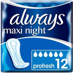 SERVIETTE HYGIÉNIQUE LOT DE 2 - ALWAYS : Maxi night - Serviettes profre