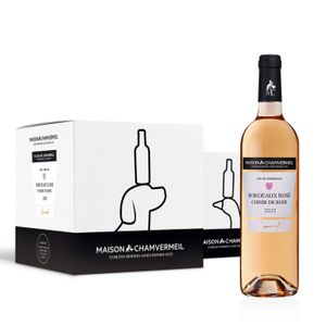 VIN BLANC Vin AOC Bordeaux Rosé - Cœur de rose 2022 - Bag in Box de 10 litres - Maison Chamvermeil