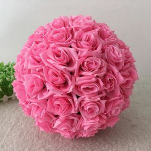 Chakil Hibiscus Rose Fleur Artificielle Décoration Fleur pour Mariage Anniversaire Fête Décoration De La Maison （avec Pot de Fleurs） Size 7×7×20cm Rouge