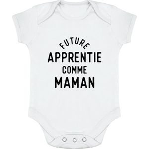 BODY body bébé | Cadeau imprimé en France | 100% coton | Future apprentie comme maman