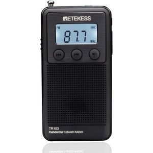RADIO CD CASSETTE Retekess TR103 Mini Radio de Poche, Radio Portable