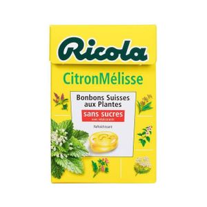 BONBONS ACIDULÉS Ricola sans sucre citron 50 g Ricola