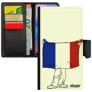 PORTE CARTE Coque S20+ Plus porte cartes drapeau france français basket smartphone rugby coupe du monde foot football PU Samsung galaxy