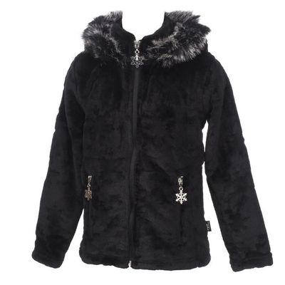 Veste polaire Courmayeur noir pour enfant Eldera Sportswear Noir
