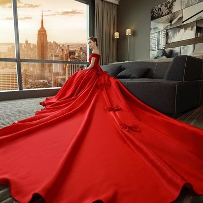 Robe de mariée rouge tati shop