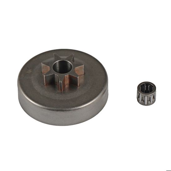 3/8in 6T Tambour D'embrayage De Pignon Kit De Roulement De Tambour Dembrayage Avec Roulement A Aiguilles Pour Partenaire 350 351 352 370 370 371 390 420 Tronconneuse 91754314