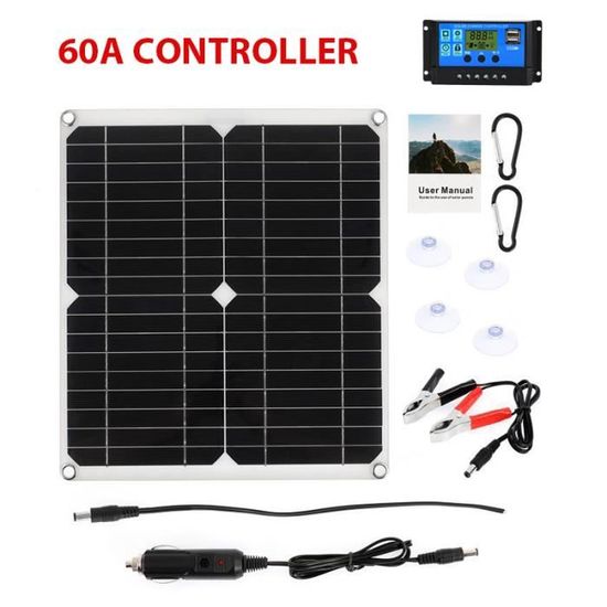 Chargeur Solaire Universel Eco Miracle 21W Avec Contrôleur De Tension, Panneau Pliable