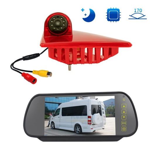 Caméra De Recul Intégrée Aux Feux Stop - Pour Volkswagen Transporter T5 T6 Van 2010-2019 - Angle 170°, étanche
