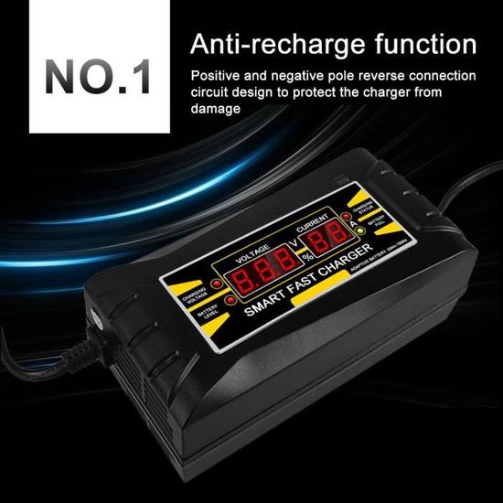 Chargeur De Batterie Intelligent À Affichage LED 6 A 12 V - Temu