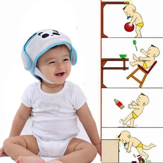 Casque Protection Bébé 3-36 Mois - Anti-choc Réglable - Pour Apprentissage Marche Et Rampement
