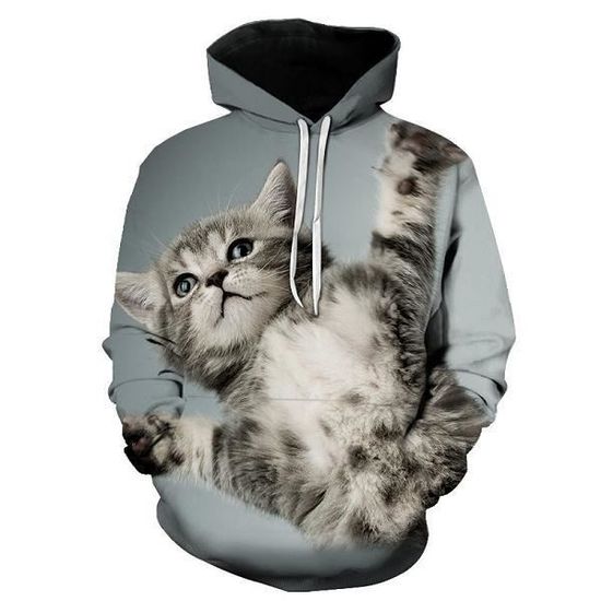 Sweat Personnalisé Femme - Maman Chat Sorcière - Cadeau Plus