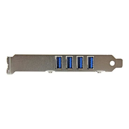 Carte PCI Express à 4 ports USB 3.0 avec UASP - Carte contrôleur PCIe à 4 ports USB 3.0 SuperSpeed avec UASP et alim. SATA