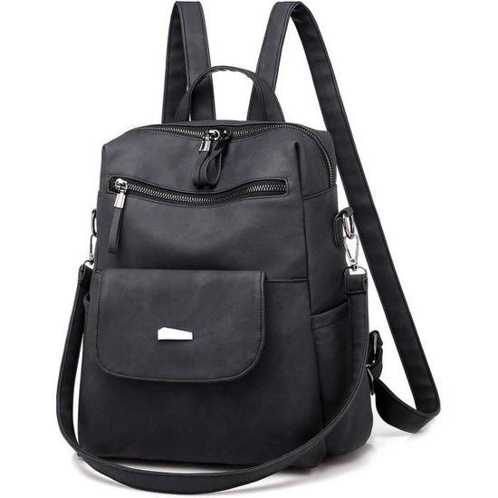 Sac à Dos Pliable Convertible Pour Femme - Cuir Léger, Sac à Main Ou Sac à Dos, Design Pratique