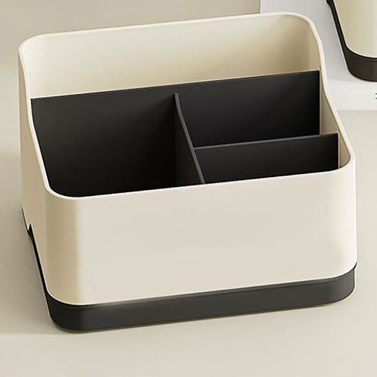 Boîte De Rangement Pour Télécommandes Et Clés - 4 Compartiments, ABS - Rouge - 2