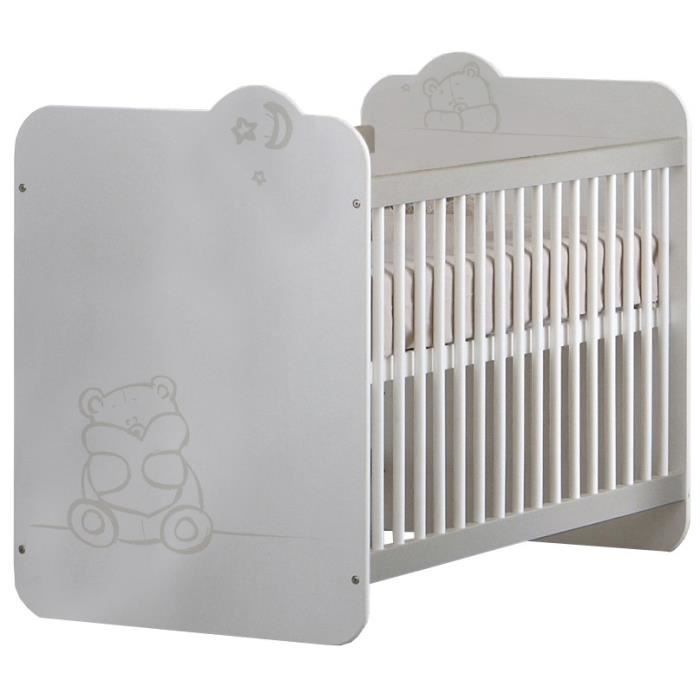 Demeyere Lit A Barreaux 60x1 Jungle Bebe Blanc Beige Pin Bebe Puericulture La Chambre De Bebe