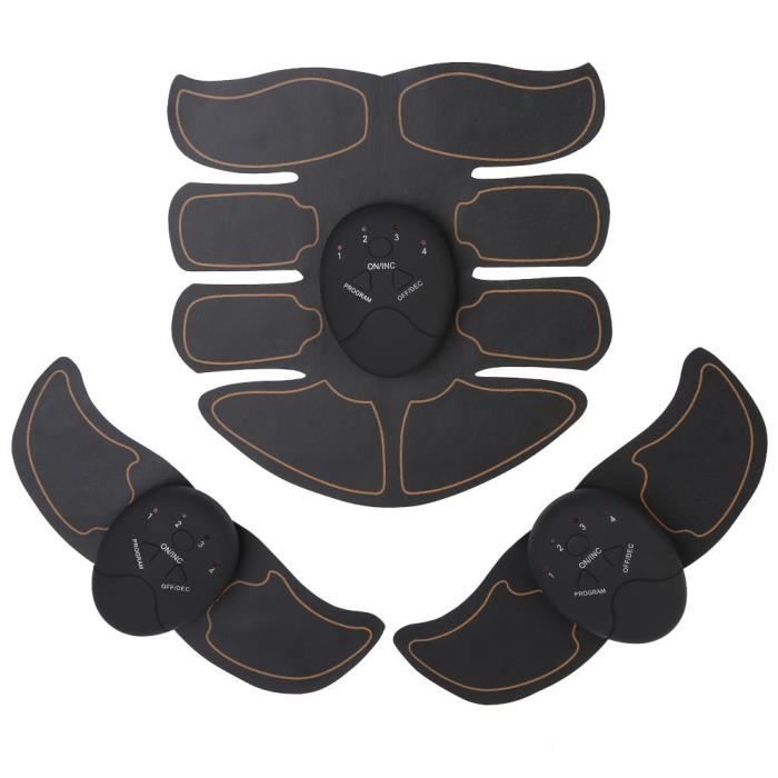 Appareil abdo planche abdo abdomen training patch (noir + orange)-GXU