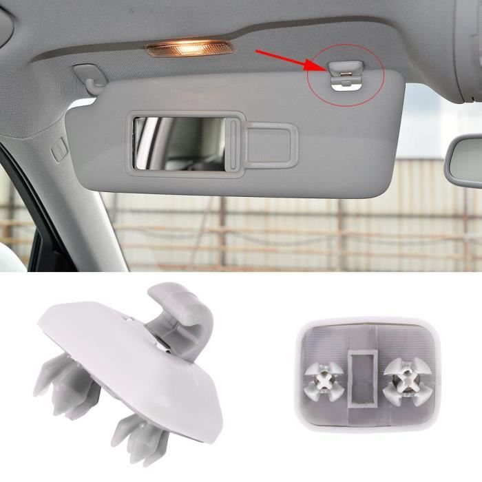 MEIHE Pince à crochet pare-soleil intérieur pour Audi A1 A3 S3 A4 S4 A5 S5 Q3 Q5 TT Quattro 8E0857562A