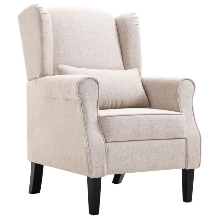 Fauteuil Lin Tissu