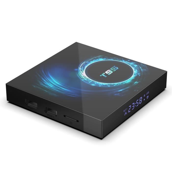 Android tv box Android 10 T95 6K H616 Quad Core rapide Android 2Go+16Go smart tv décodeur wifi