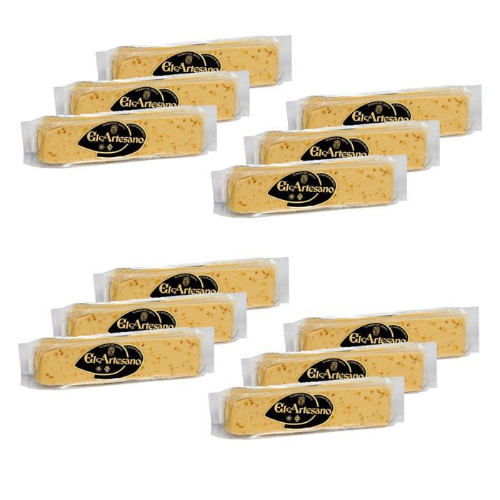 Lot 12x Touron d'amande douce AOP Jijona (64% d'amandes) - 100g