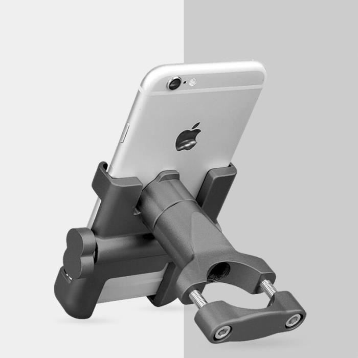 Universel en alliage d'aluminium Moto Support de téléphone Support téléphone Moto Support pour GPS vélo guidon Support -EZPTESA09031