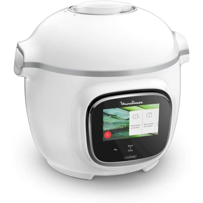 Cookeo Touch Multicuiseur Intelligent Haute Pression Ecran Tactile 6L 250 Recettes 13 Modes de Cuisson Réalisation Pas à Pas Facile