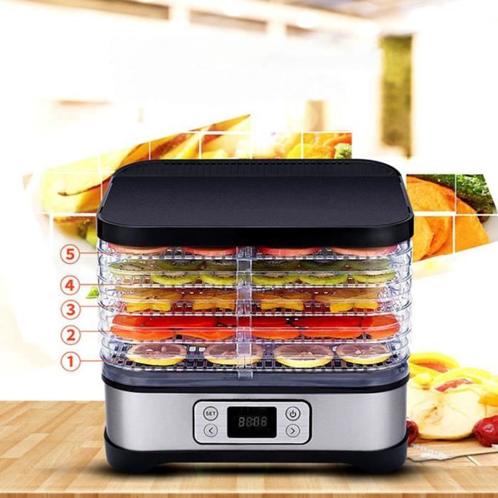Machine déshydratation alimentaire à cinq couches de 250W température réglable