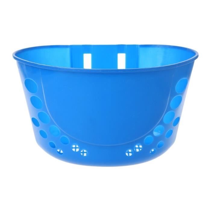 Panier vélo,QILEJVS vélo panier pour enfants vélo plastique sacoche avant guidon transporteur stockage nouveau - Type Bleu