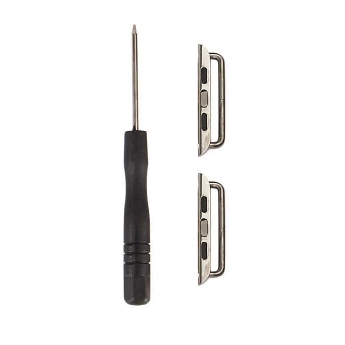 Apple iWatch Band Kits Adaptateur Watchband Sangle connecteur 38mm + pilote Bolt 3215ZNSB