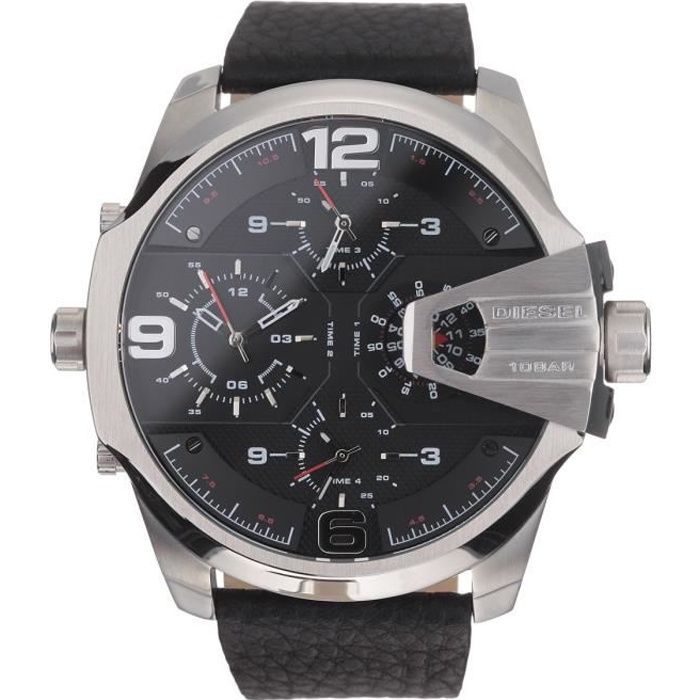 DIESEL Montre bracelet Homme DZ7376 - Chronograhe - Quartz - Analogique - Noir