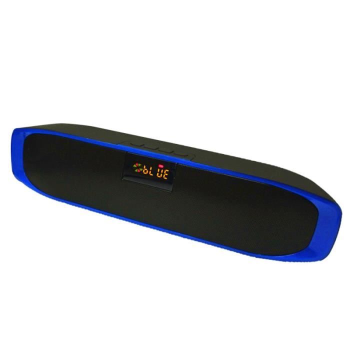 Haut-parleur de mode Écran d'affichage à LED Radio portable Amplificateur stéréo Boombox Système audio 3D ENCEINTES ORDINATEUR