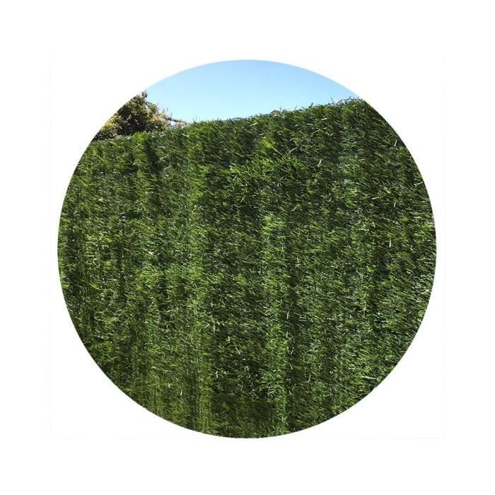 Haie artificielle vert thuyas 127 brins en rouleau Europa 1.8 x 3 m Vert