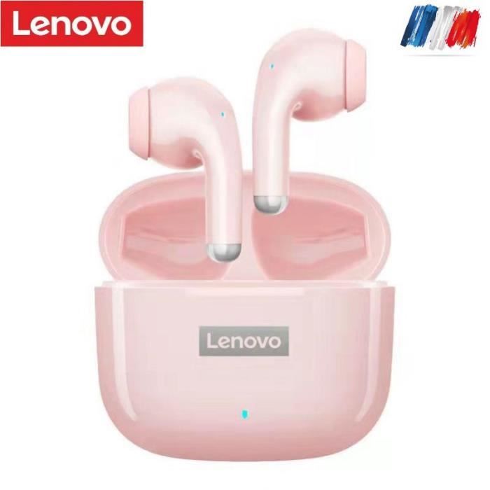 Lenovo LP40 Pro Ecouteurs Casque sans Fil Bluetooth Sport Rose Compatible iphone.ipad.samsung.Huawei.Xiaomi.Realme.OPPO.Alcatel....