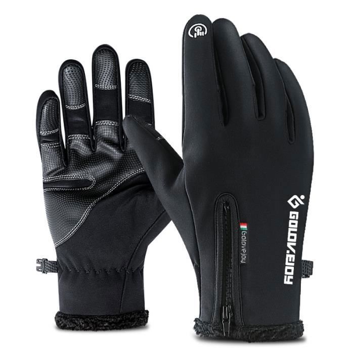 Gants Moto Cross Vélo Homme Femme Moufle Gants Tactile écran Chaud Ski Sport de Plein Air