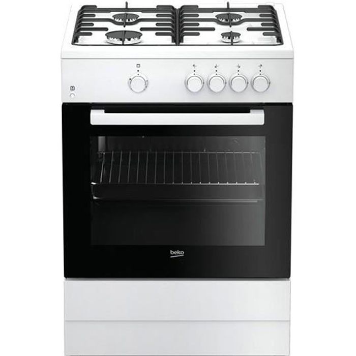 Plaques de cuisson Joli cuisiniere a gaz beko 218971 fsg62000dwl 64 l 60 cm