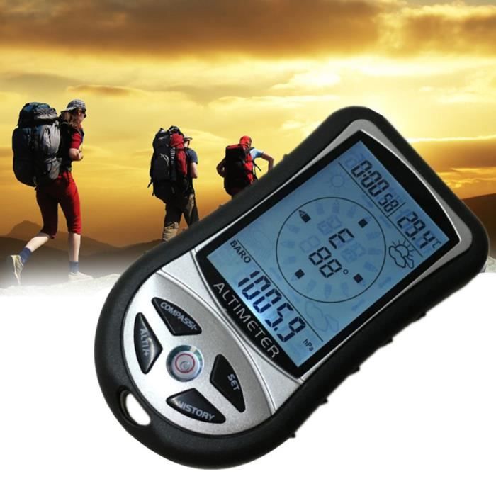 1Pc boussole outil durable baromètre altimètre pour voyage Camping KIT DE SURVIE - NECCESSAIRE DE SURVIE RANDONNEE - TREK