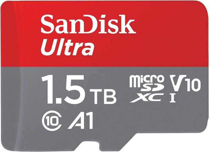 SanDisk Ultra microSDXC 1.5 to Carte jusqu'à 150 Mo/s UHS-I Classe 10 U1 homologuée A1 adaptateur SD inclus