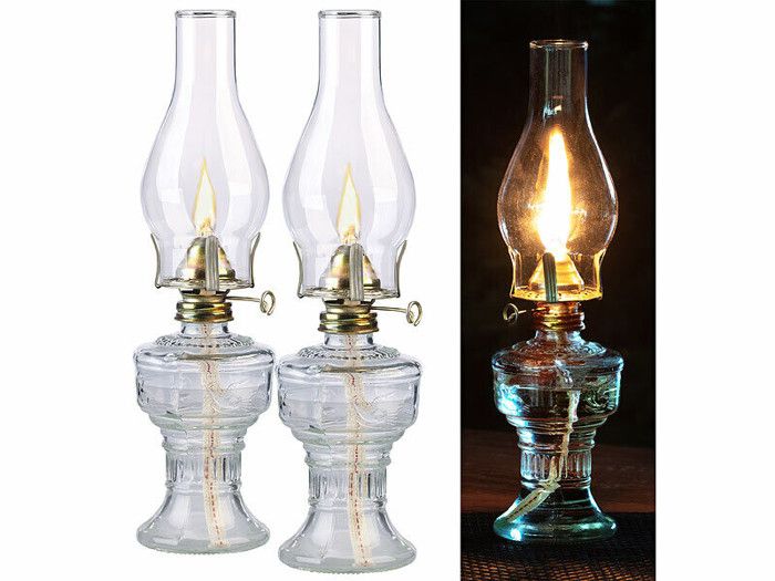 Lampes à pétrole - Lunartec - Tempête - 32 cm - Flamme véritable - Écologique