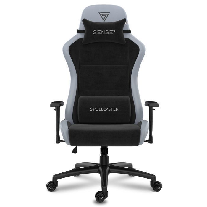 Chaise Gaming SENSE7 Spellcaster FUKU Cuir Éco & Alcantara Inclinaison 160° Accoudoirs Réglables - vue 2