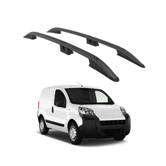 Barres De Toit Aluminium Pour Fiat Fiorino/Qubo 2007-2023 - 2 Pièces Grises, Charge 75 Kg, Design Aérodynamique - 6